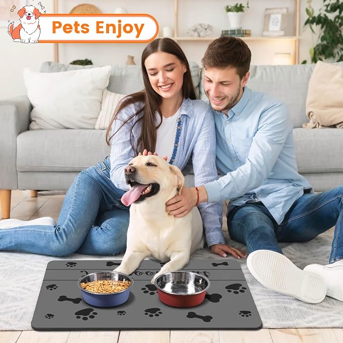 Pet Feeding Mat-Absorbent Pet Placemat - Image 7