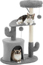 Sweetcrispy 33" Cat Tree Tower for Indoor Cats, Small Cat Scratching Post by Sweetcrispy