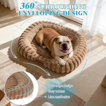Orthopedic Dog Bed for Large Dogs, Comfort-Sided Calming Pet Bed - Image 4