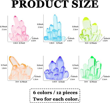MIUPOO Glow Crystal, Betta Stones, Glow in The Dark Crystal, Bonsai Decor - Image 2