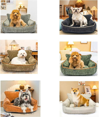 Orthopedic Dog Bed with Memory Foam, Washable Plush Pet Bed - Image 8