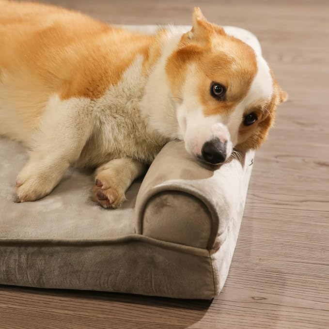 Amazon Basics Dog Bed with Cooling Gel Memory Foam, Pressure-Relief Support - Image 11