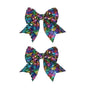 3-inch Sequined Bow Hair Clips For Baby Girls, Kids and Young Women Birthday by Koolgil