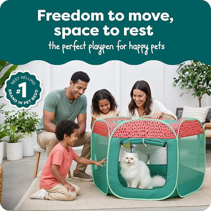 FurHaven Portable Pet Playpen for Dogs & Cats, Foldable Kitten Playpen - Image 2