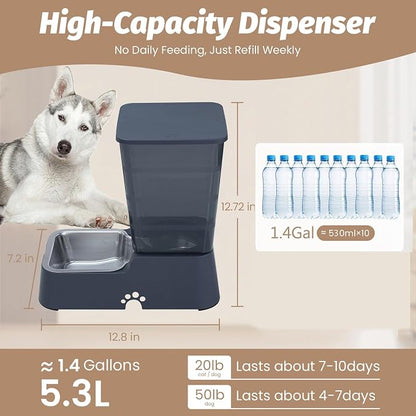 Automatic 5.4L/1.4Gal Pet Waterer, Pet Automatic Dog Water Dispenser Gravity - Image 5
