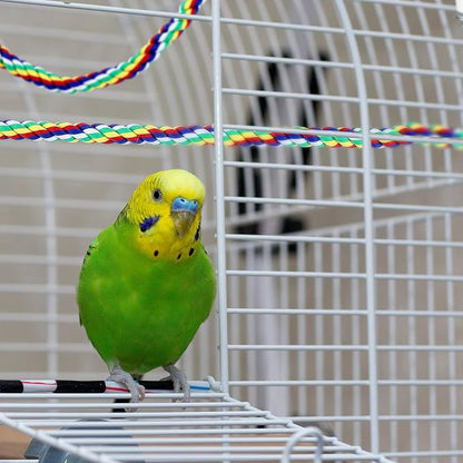 Weewooday 2 Pcs Bird Rope Perches Climbing Rope Bird Cage Accessories - Image 7