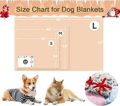 Stuffed Small Beige Premium Soft Dog Blanket, - Image 4