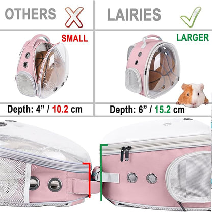 Portable Small Animal Backpack Travel Breathable Pet Carrier Bag Cages - Image 5