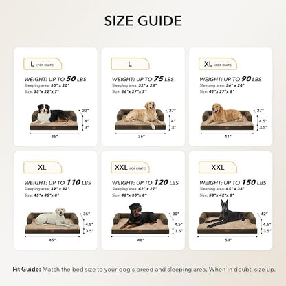 Orthopedic Dog Beds for Large Sized Dogs, Waterproof Egg Crate Foam Large Dog - Image 5