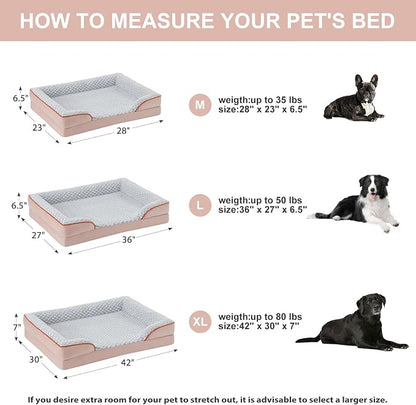 Orthopedic Dog Bed for Medium Dogs, Egg Crate Foam Bed for Medium Dogs - Image 4