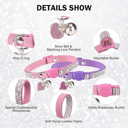 Rhinestone Cat Collar Breakaway - Image 2