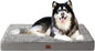 EHEYCIGA Orthopedic Foam Dog Bed, Light Grey by EHEYCIGA