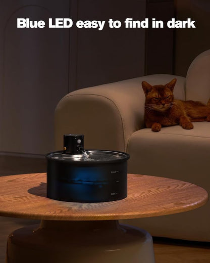 Wireless Cat Water Fountain Cordless: 108oz/3.2L Battery Operated Pet Fountain - Image 8