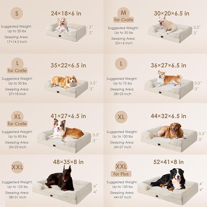 EHEYCIGA Orthopedic Dog Bed for Small Dogs, Waterproof Memory Foam Small Dog - Image 2