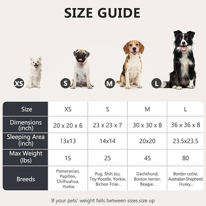 MIXJOY Orthopedic Dog Bed Comfortable Donut Cuddler Round Dog Bed Ultra Soft - Image 4