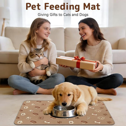 Dog Food Mat for Bowls, Absorbent Quick Dry Dog Cat Mats for Food and Water - Image 8