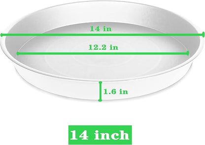 4 Pack of 14 inch Plant Saucers, Plant Saucer 14" Round, Plastic Plant Tray - Image 3