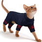 PUMYPOREITY Cat Shirt with Rear Snap Closure, Stretchable Cat Sweater, Comfort by PUMYPOREITY