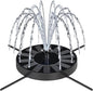 Solar Fountain Pump with Spray Height Adjustment, Upgrade Glass Solar Bird Bath by SEIRMEP
