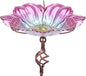 MUMTOP 31 Inch Height Glass Birdbath Birdfeeder by MUMTOP
