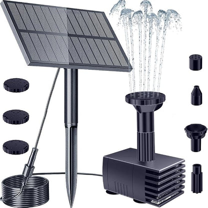 Biling Solar Water Pump Outdoor, Upgraded Solar Fountain Pump Kit by biling