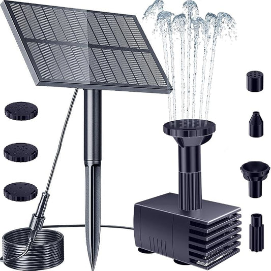 Biling Solar Water Pump Outdoor, Upgraded Solar Fountain Pump Kit by biling