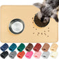 VIVAGLORY Dog Food Mat Flexmat Dog Bowl Mat, Placemat Food Tray by Vivaglory