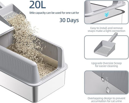 Stainless Steel Cat Litter Box - Image 4