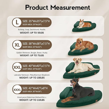 Large Dog Bed - XL Orthopedic Egg-Crate Memory Foam Dog Beds - Image 6