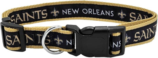Pets First NFL New Orleans Saints Licensed PET COLLAR, Medium by PETSFIRST