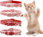azuza 4 Pack Valentines Kitten Collar by azuza