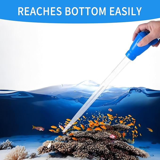 17.7in 1 Pieces Long Pipette for Fish Tank Coral Food Feeder Long Syringe Reef - Image 6