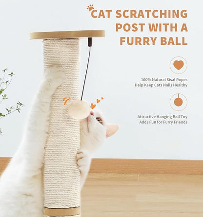 Made4Pets Cat Scratching Post Cat Scratcher Kitten Toys - Image 4