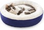 Love's cabin Round Donut Cat and Dog Cushion Bed, 20in Pet Bed by Lovescabin
