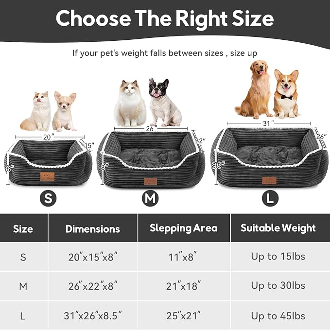 Orthopedic Dog Bed for Medium Dogs, Dog Sofa Beds Supportive Foam Pet Couch Bed - Image 2