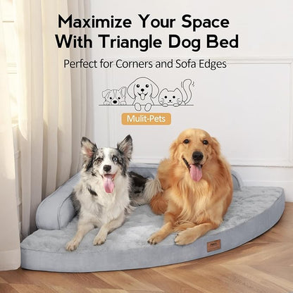 Large Dog Bed - XL Orthopedic Egg-Crate Memory Foam Dog Beds - Image 4