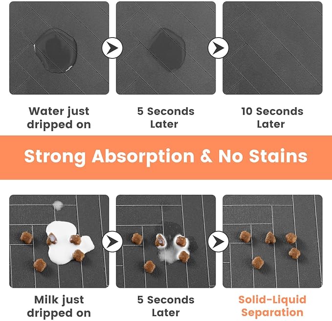 Pet Feeding Mat-Absorbent Pet Placemat - Image 2