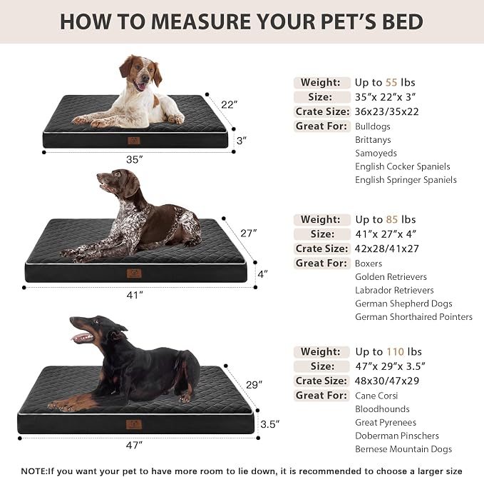 WNPETHOME Orthopedic XL Dog Bed - Image 6