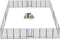 Dog Playpen 40 inch 36 Panels Indoor Outdoor Dog Pen by Jhsomdr