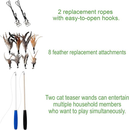 Cat Toys - No Chemical Dyeing Cat Feather Toys - Image 4