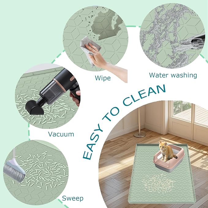 Cat Litter Mat, Silicone Large Cat Mat - Image 4