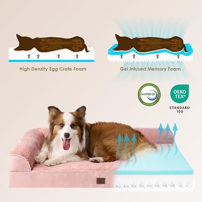 EHEYCIGA XXL Dog Bed Memory Foam, Orthopedic Giant Dog Bed Jumbo - Image 4