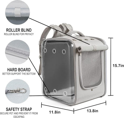 Cat Backpack Carrier Large Pet Backpack Carrier, 17lbs Load-Bearing Ventilated - Image 6