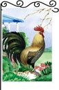 Chicken on the Grass Garden Flag, Farm Life Flag, Welcome Garden Yard Flag by WPCTYQ