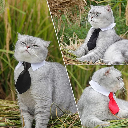 8 Pieces Pets Dog Cat Bowtie Pet Sunglasses Pet Costume Adjustable Formal - Image 4