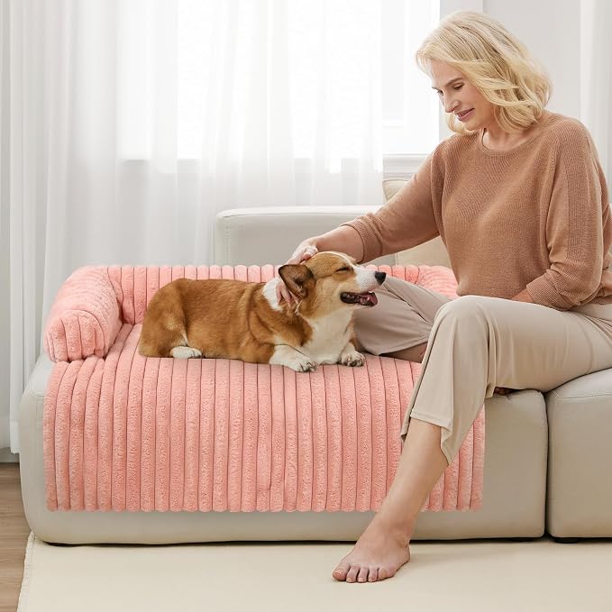Wn's Day Luxurious Dog Couch Bed, Washable Calming Dog Couch Cover, Removable - Image 8