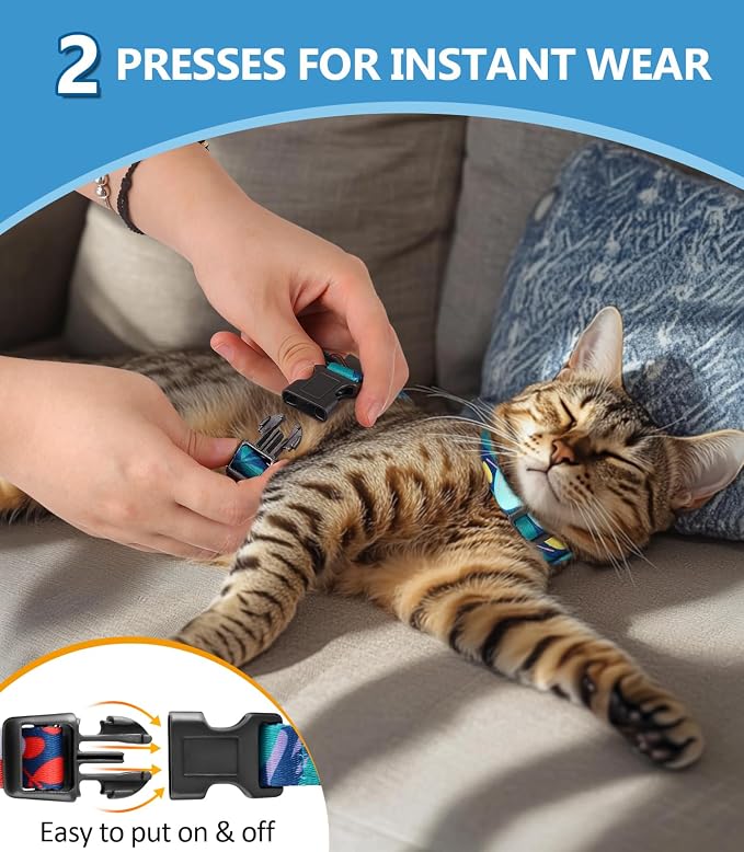 Halypet Cat Harness and Leash Set, 3-in-1 Adjustable & Lightweight, Escape-Proof - Image 8