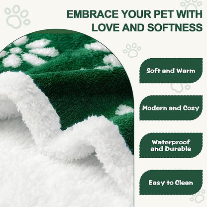 Waterproof Blanket for Dog Puppy Cat, Cute 3D Textured Flower Dog Blanket for - Image 3