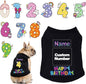 Custom Dog Birthday Shirt, Personalized Pet Apparel Print by Unknown