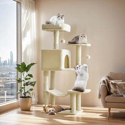 Cat Tree Tower 44 Inch, Small Cat Tower - Image 7